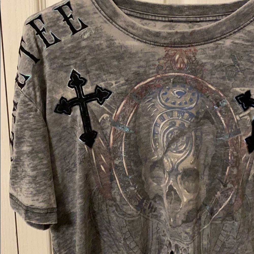 Grey Remetee Short Sleeve Shirt (L)